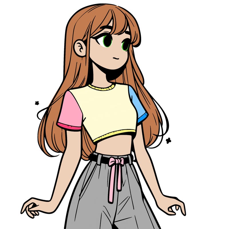 girl in a cute crop top