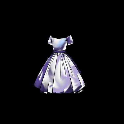 realistic girl in dress