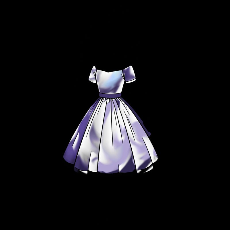 realistic girl in dress