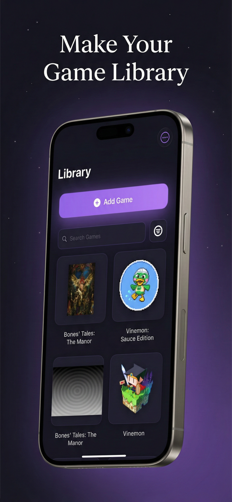 RPGPlayer - An RPGMaker Player - Screenshot of RPGPlayer app showing the library view with imported RPG games and cover art