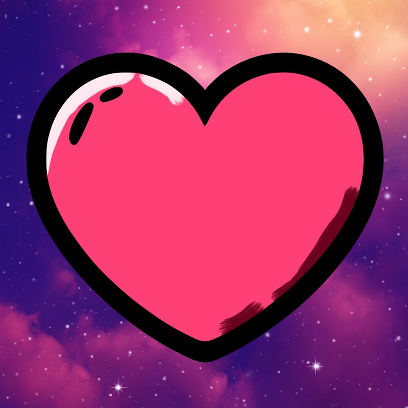 a blank heart