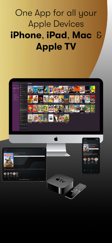 IPTV Streamer Max - IPTV Streamer Max app displayed on iPhone iPad Mac and Apple TV