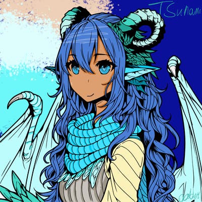 dragon girl realistic fantasy