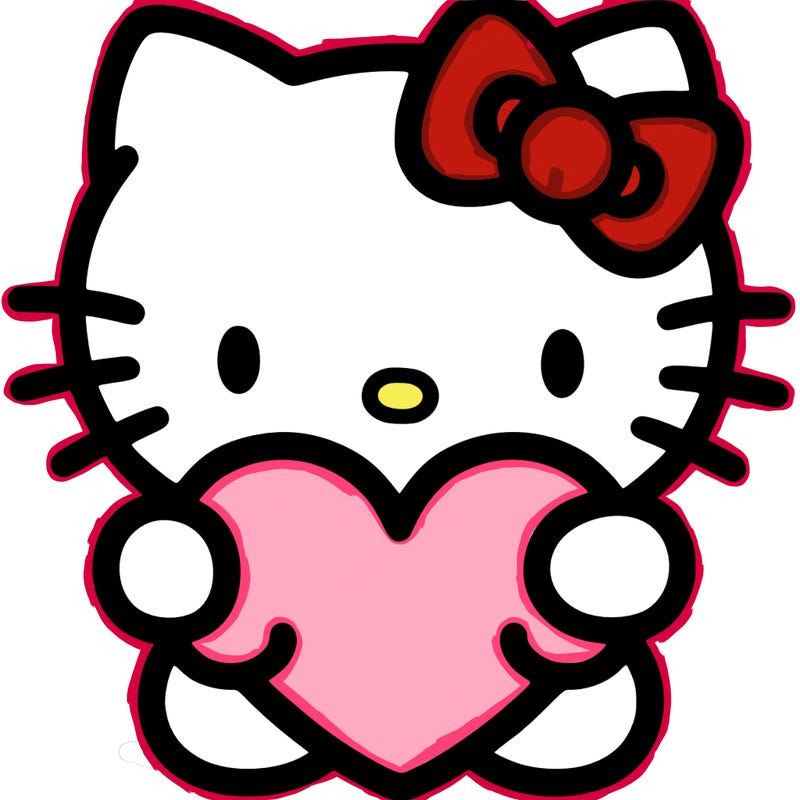 hello kitty with heart