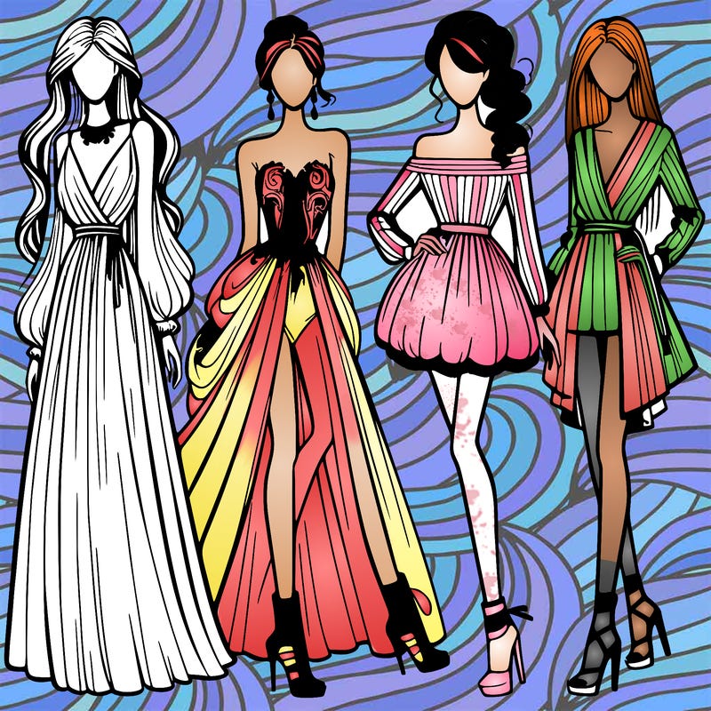 fashion models dresses