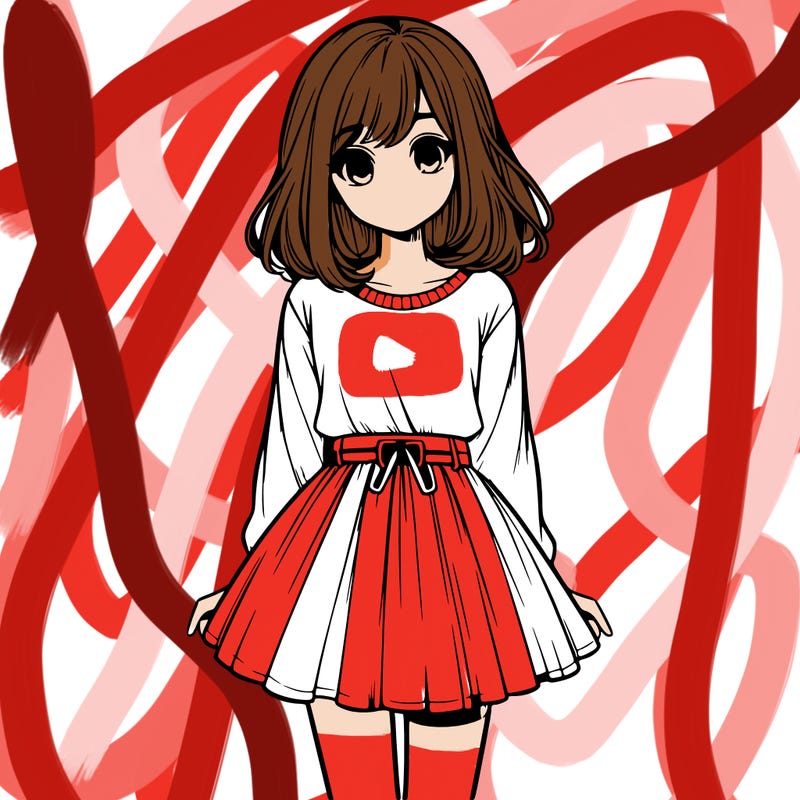 realistic girl with a skirt on