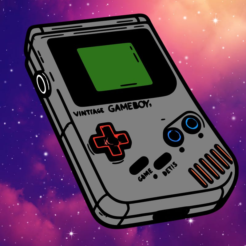 vintage 90s gameboy