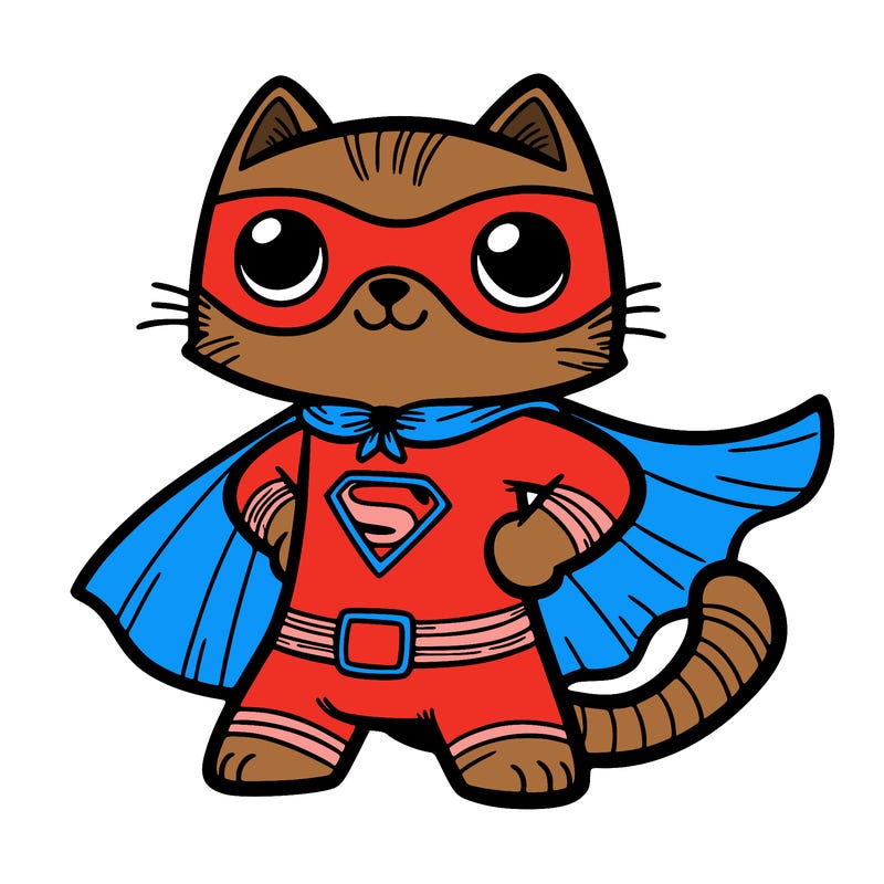 super hero cat