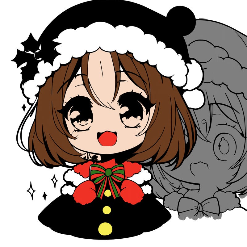a cute anime crismas