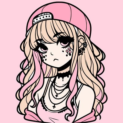 scene girl aesthetic