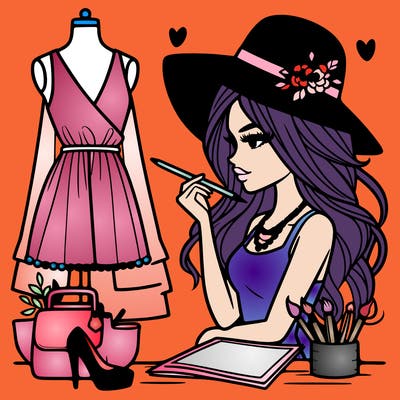 a stylish fashion designer