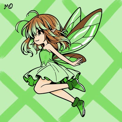 manga fairy flying