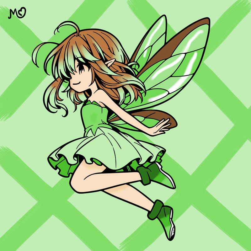 manga fairy flying
