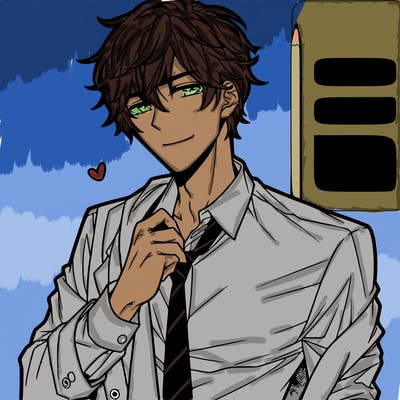 attractive manga guy