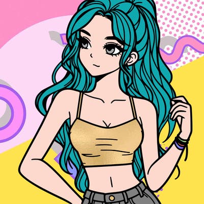 girl in crop top