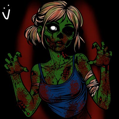 realistic zombie girl