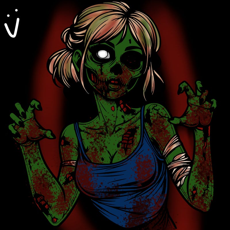 realistic zombie girl