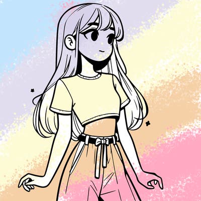 girl in a cute crop top