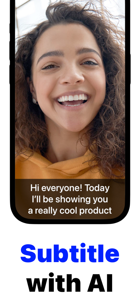 Pause Camera Video Recorder - A creator recording a video with automatic AI subtitles