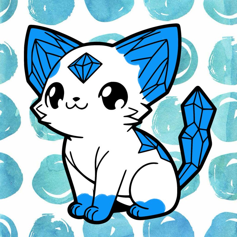 crystal kitten