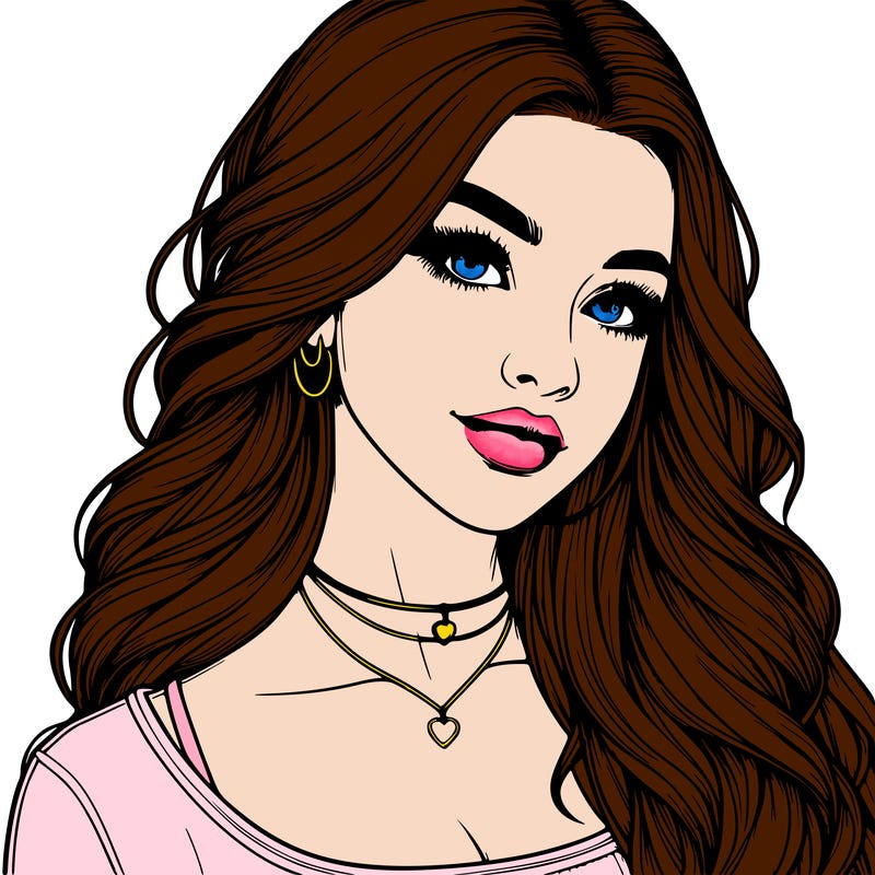 detailed realistic girl