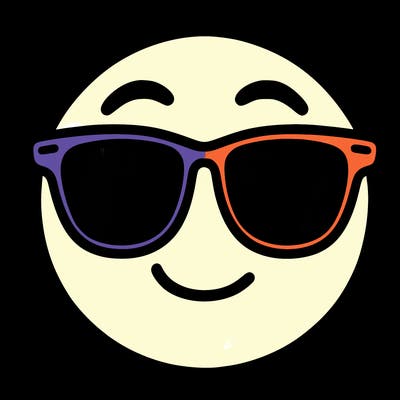 emoji with sunglasses