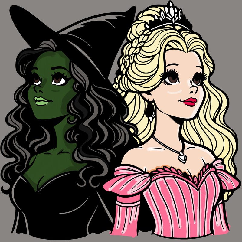 'elphaba and glinda (realistic)