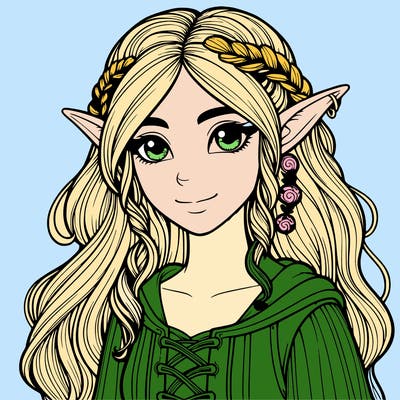 realistic elf girl