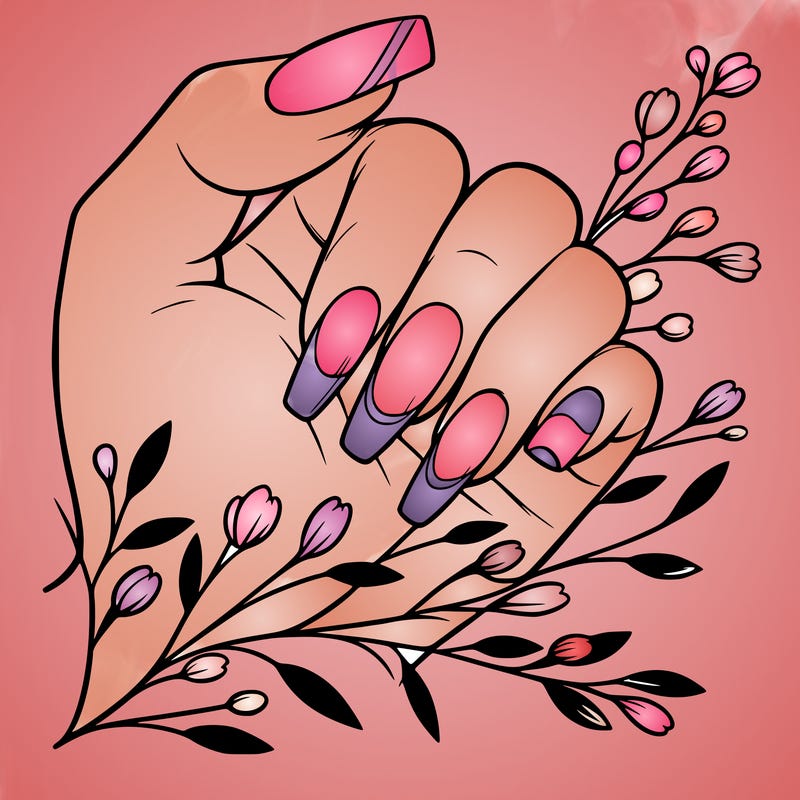 nails with french tip