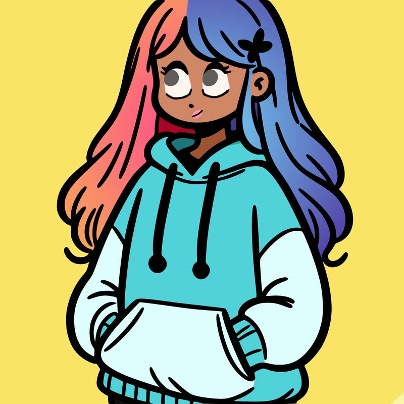 girl in sweatshirt