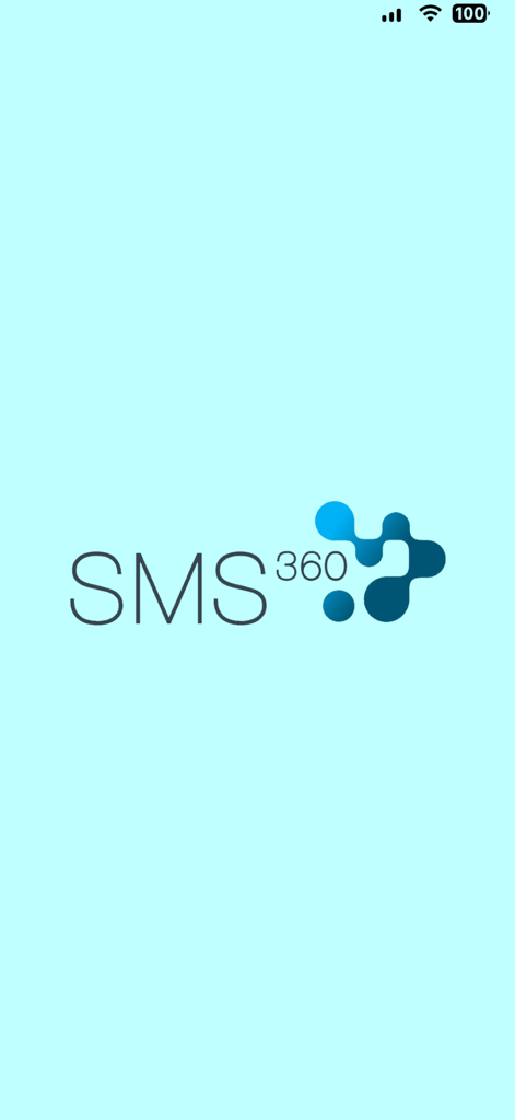 Pantalla de inicio de la aplicación de informes de seguridad SMS360 My Forms.