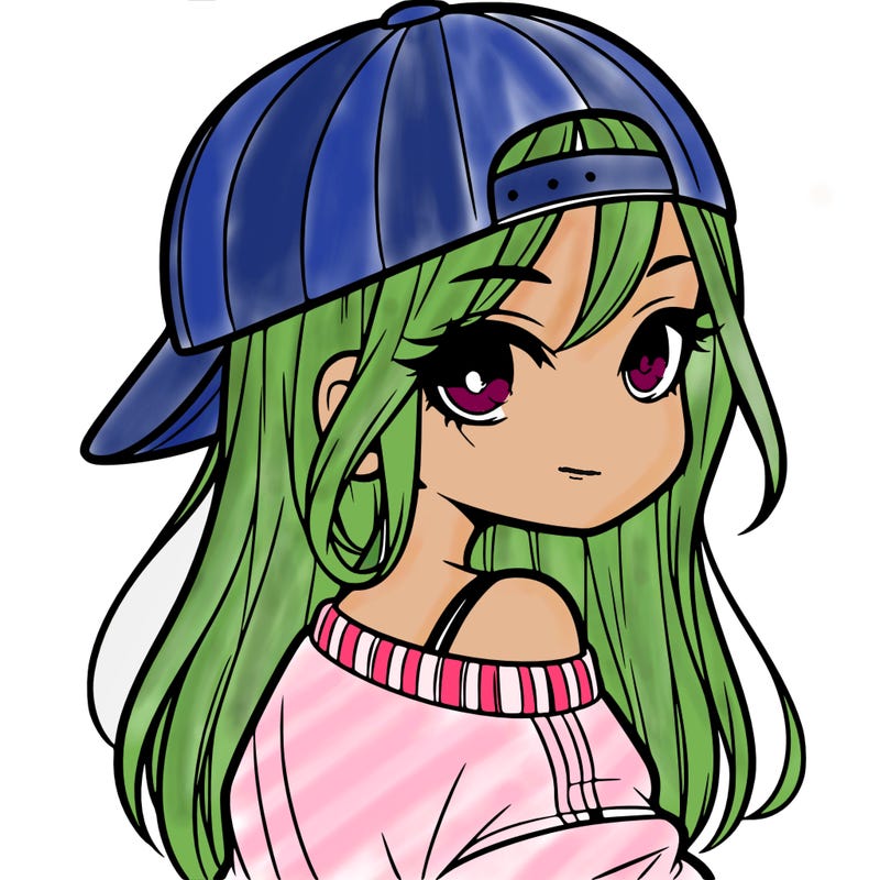 girl with a backward hat on