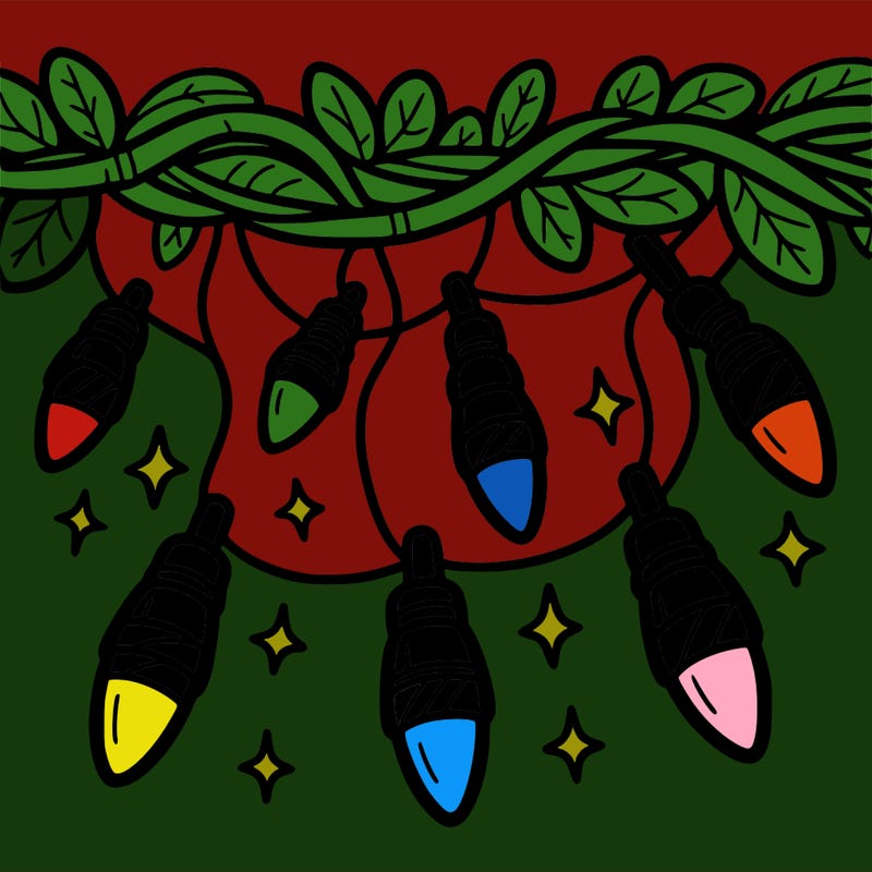 christmas light garland.