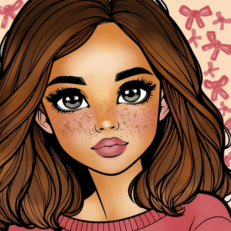 realistic girl whith cute eyes