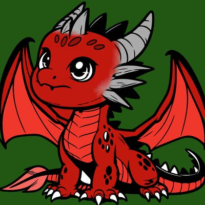 fierce baby night dragon