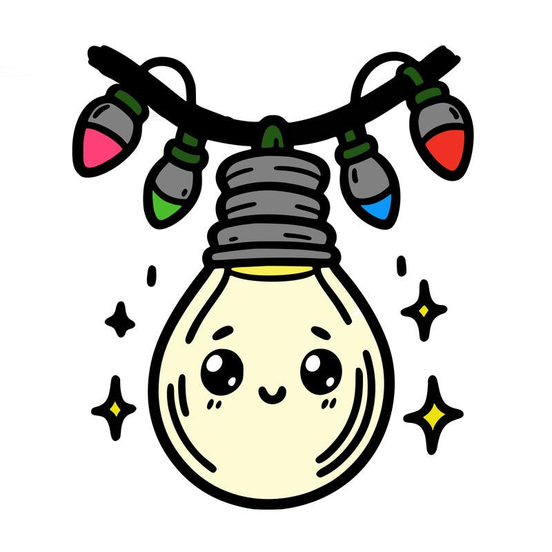 small bulb of a garland