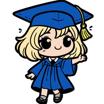 a girl graduated
