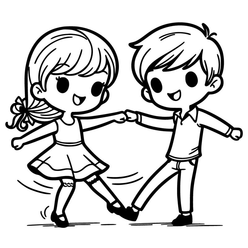 girl and boy dancing