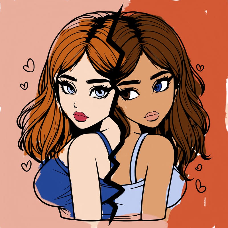 realistic girl split