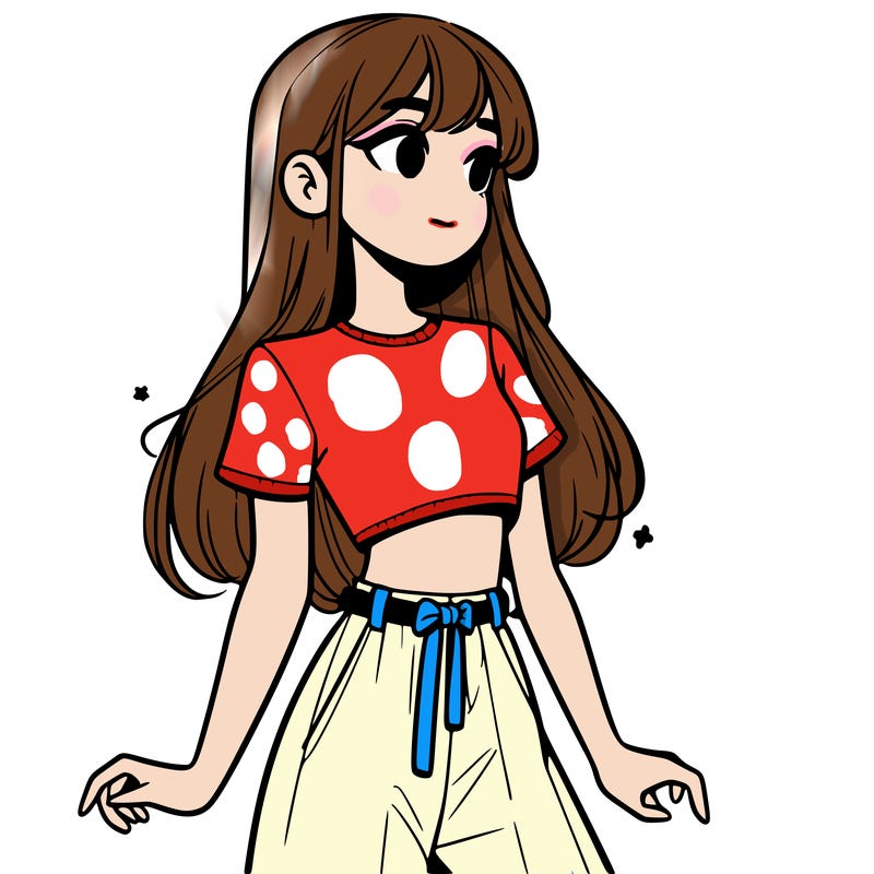 girl in a cute crop top