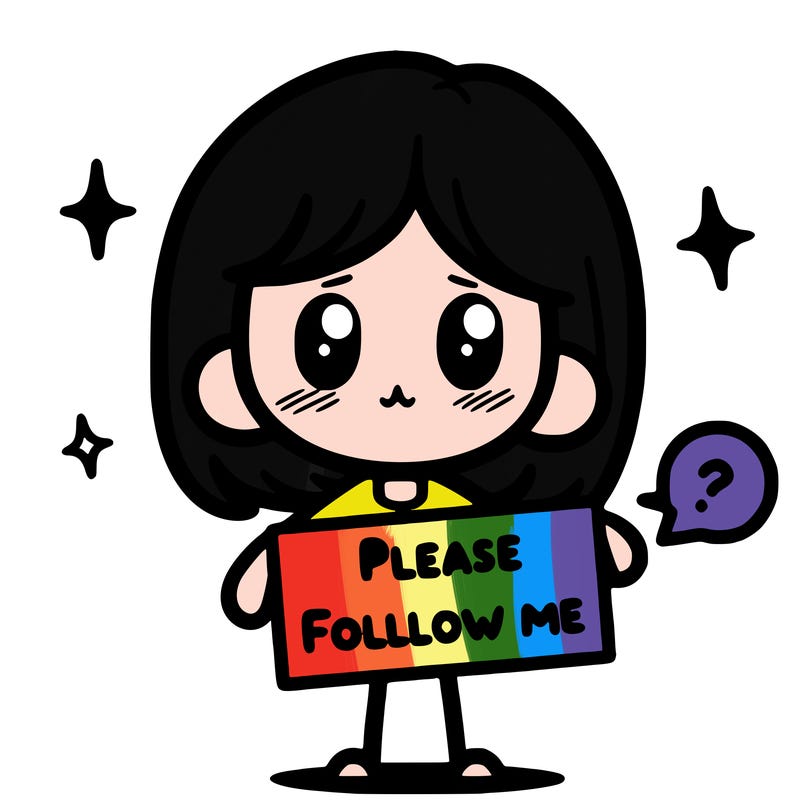 please follow me