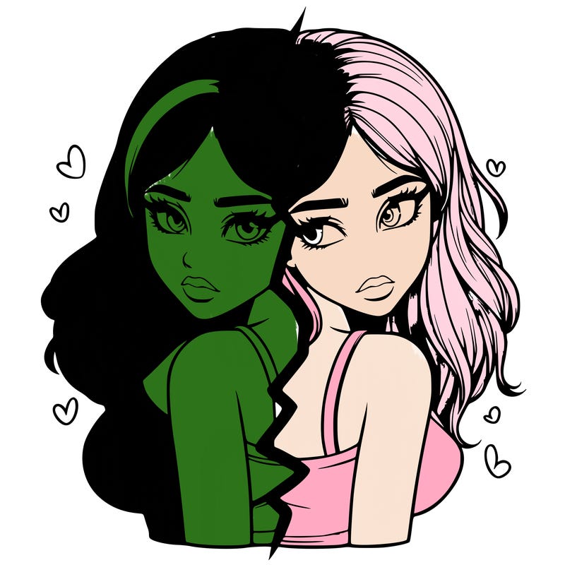 realistic girl split