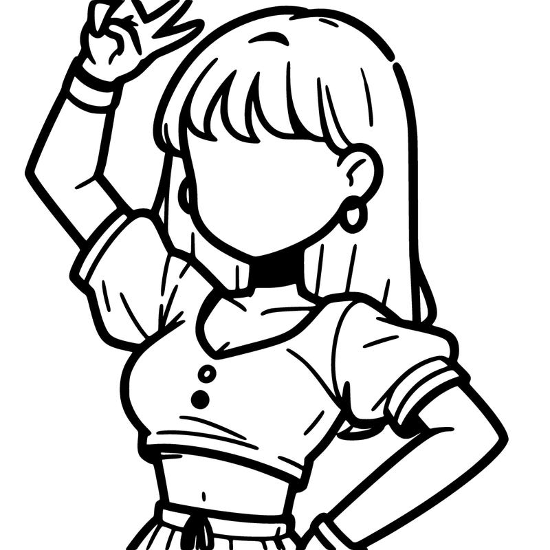 hip hop girl wearing a crop top