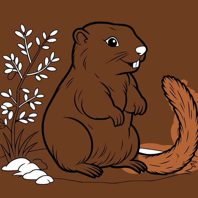 yellow bellied marmot