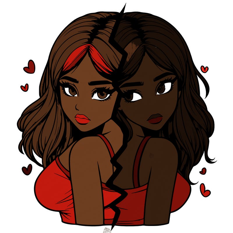 realistic girl split