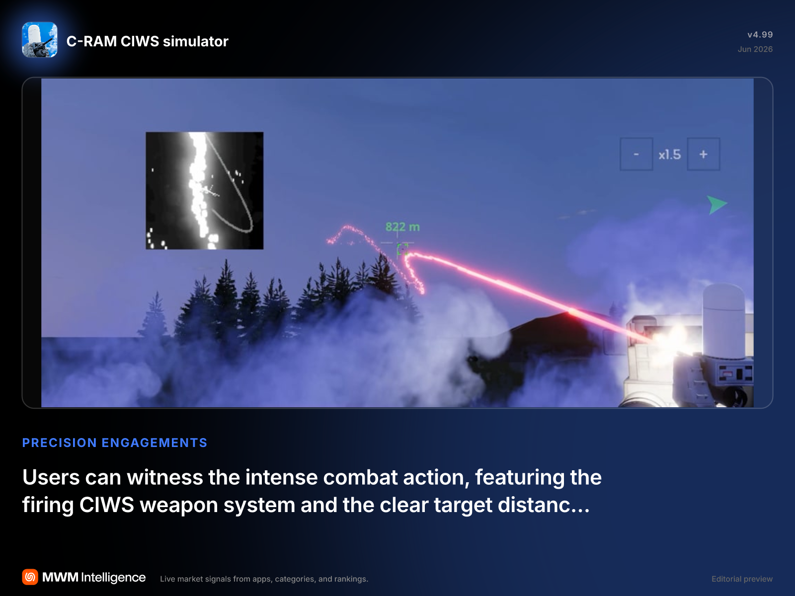 C-RAM CIWS simulator - Games App | MWM