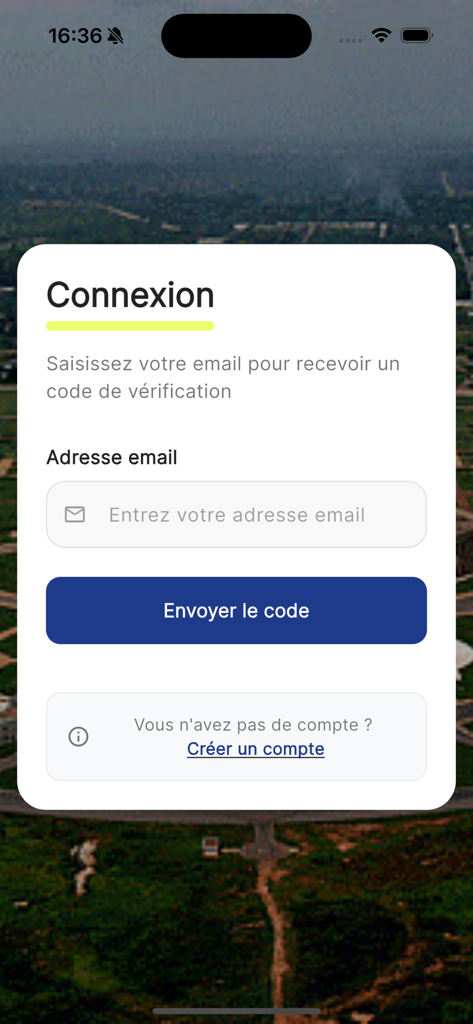 Login screen for the FANAF 2026 Networking app featuring an email verification field for insurance professionals.