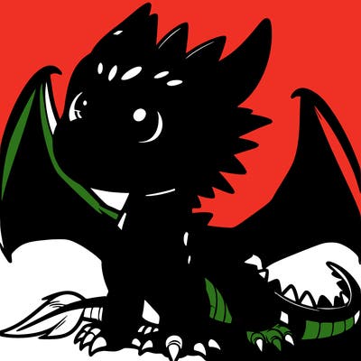 fierce baby night dragon