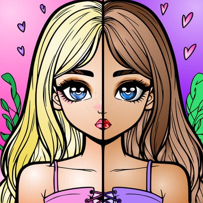 realistic girl split