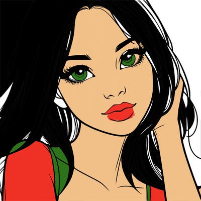 beautiful realistic girl